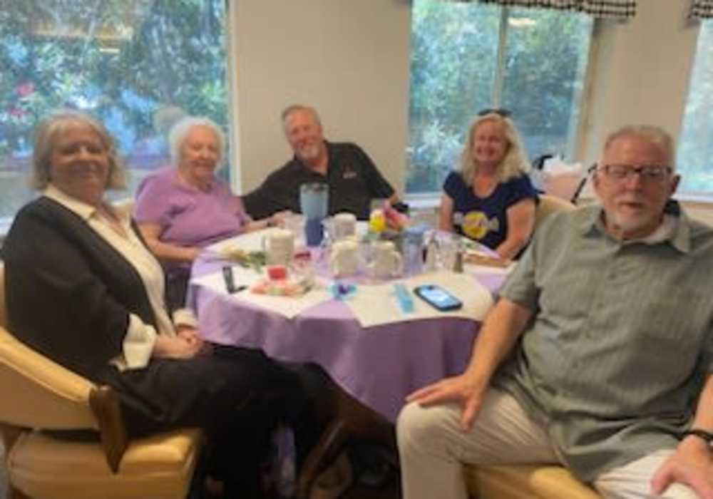 Residents celebrating together at Truewood by Merrill, Fig Garden in Fresno, California