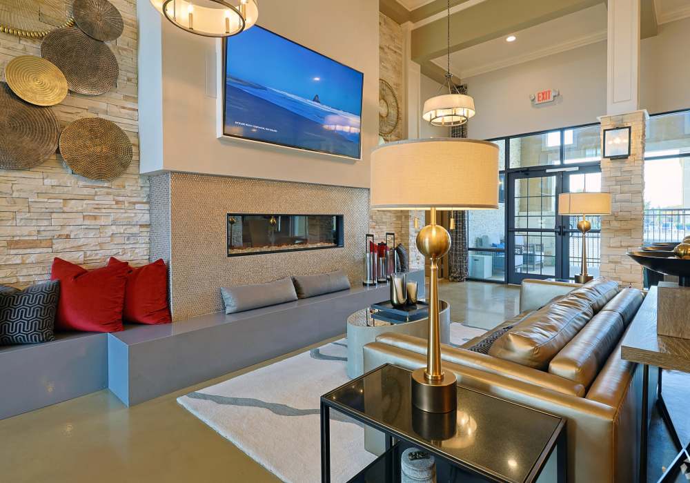 Modern clubhouse Hollybrook Ranch in Round Rock, Texas