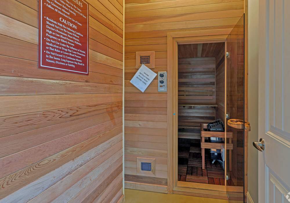 Relaxing Sauna in Hollybrook Ranch in Round Rock, Texas