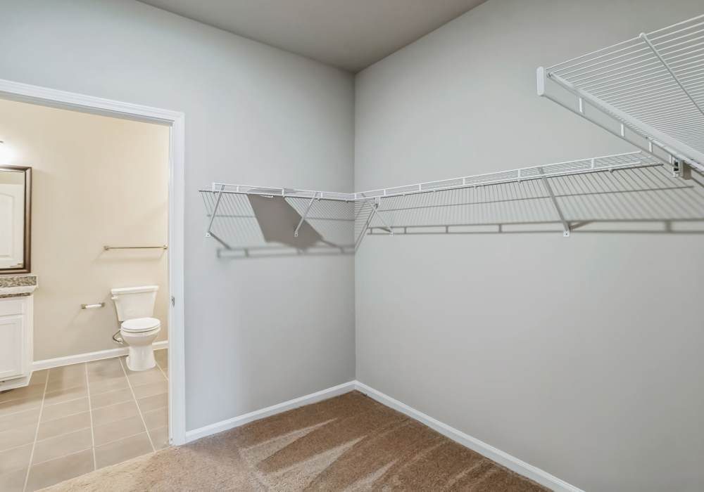 Walk in Closet at Carroll at Cane Ridge Apartments in Antioch, Tennessee