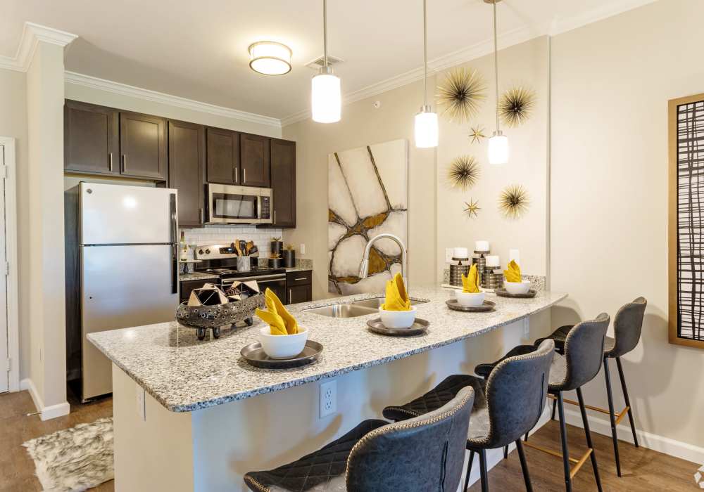 Modern kitchens at Davies Ranch in Austin, Texas