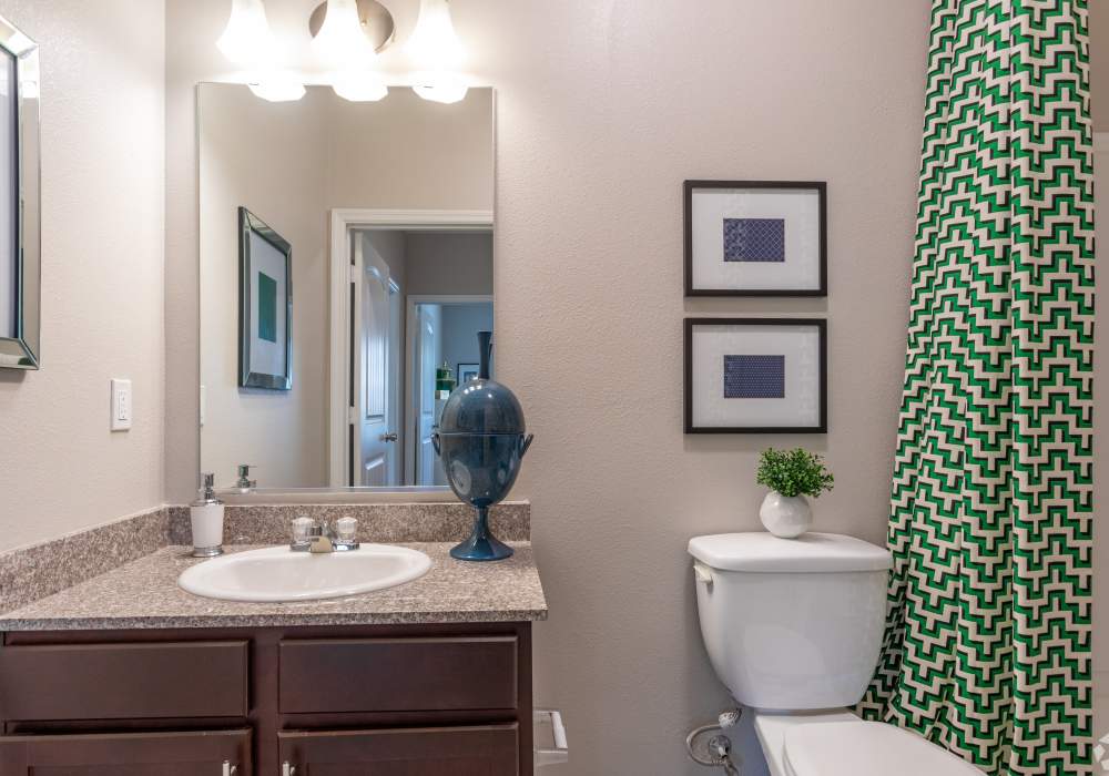 Guest bathroom at Village at Town Center in Raleigh, North Carolina
