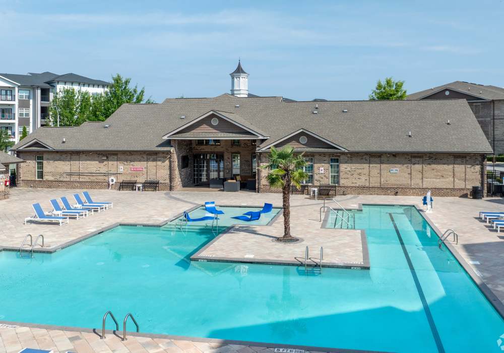 Sparkling pool at Village at Town Center in Raleigh, North Carolina