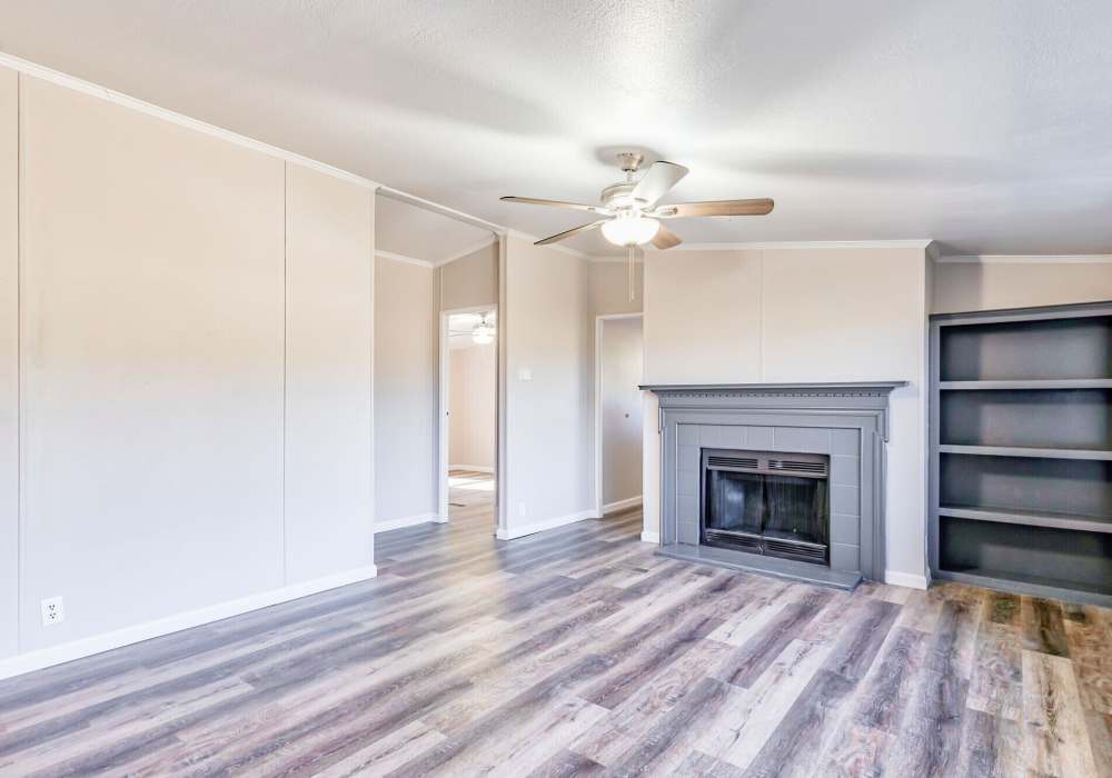 Fireplace at Canton Lakeside Village in Canton, Texas