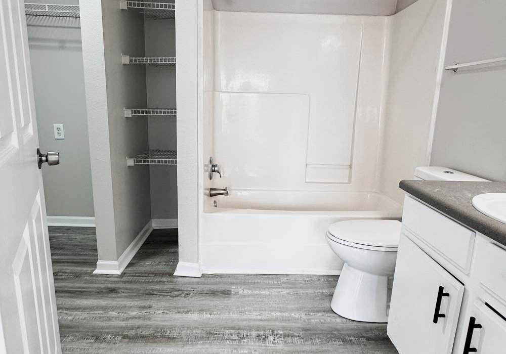 bathroom at Steeplechase in Coweta, Oklahoma