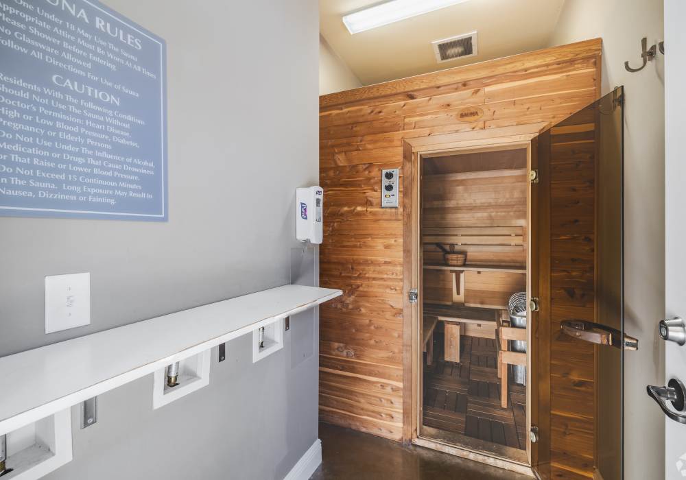 Sauna at Kilnsea Village in Summerville, South Carolina