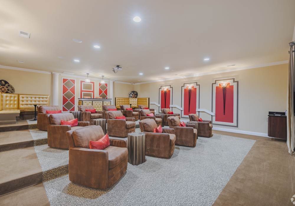 Multi-media theater at Kilnsea Village in Summerville, South Carolina