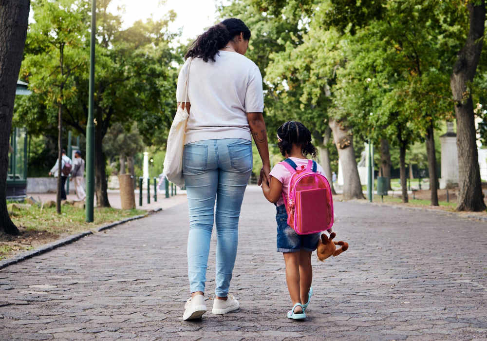 A cute mother and daughter duo at a park near Villa Montanaro in Pleasant Hill,California