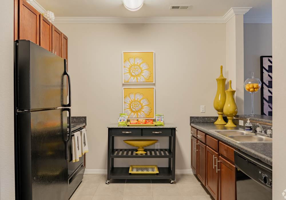 Large kitchen at Amberton at Stonewater in Cary, North Carolina