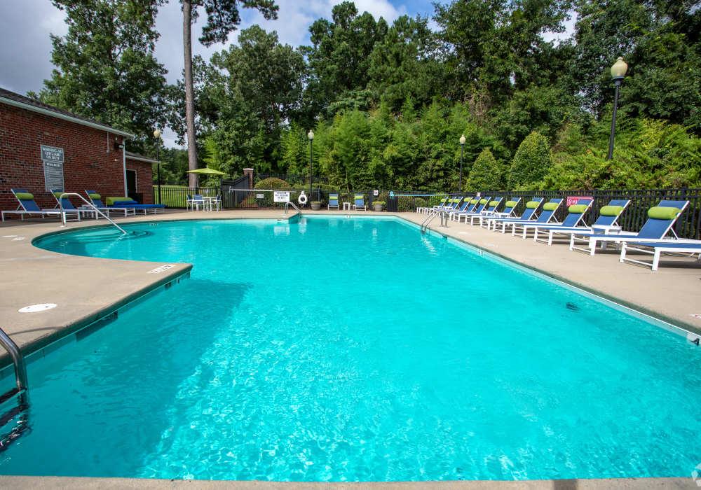 Sparkling Pool at Eagle Point Village in Fayetteville, North Carolina