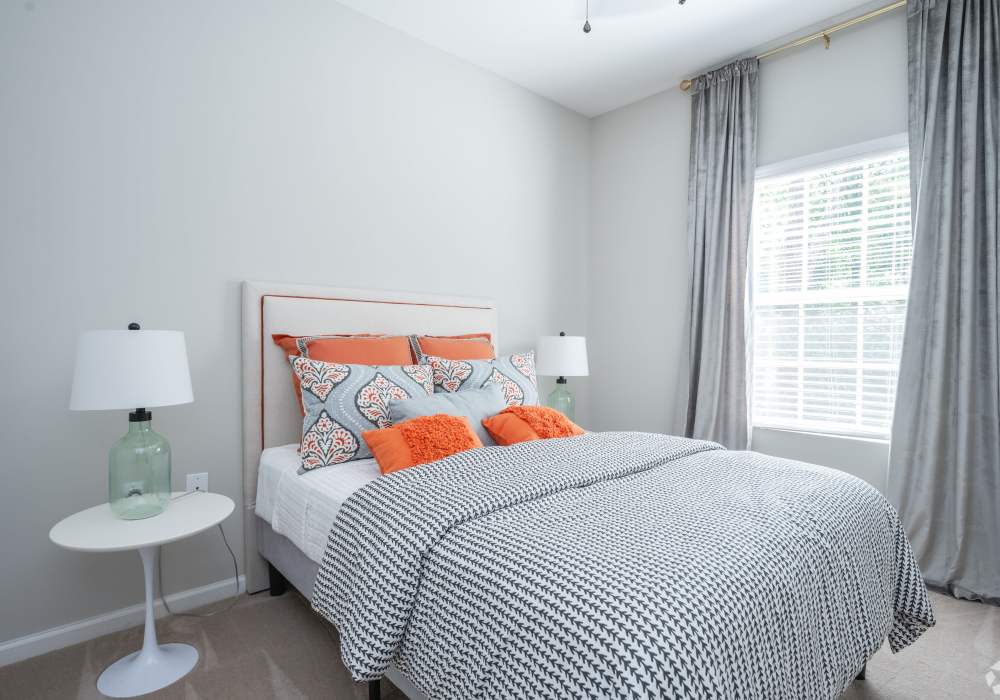 Bright and spacious bedroom at Greymont Village in Asheville, North Carolina