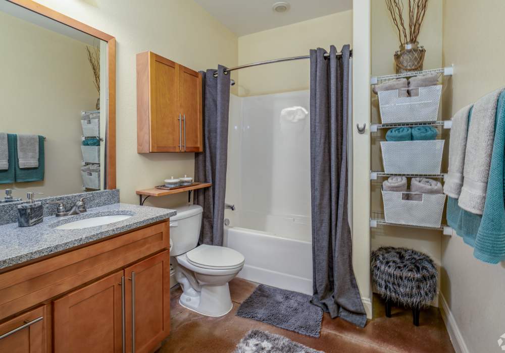 Bathroom at Northpoint at 68 in High Point, North Carolina