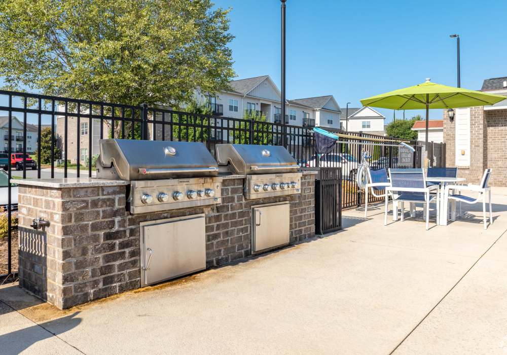 Gas grills at Northpoint at 68 in High Point, North Carolina