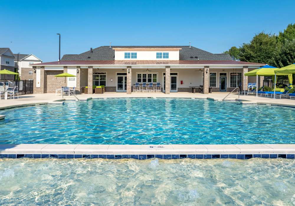 Sparkling pool at Northpoint at 68 in High Point, North Carolina