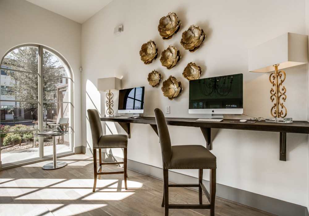 Business cenrter at Alcove at Alamo Heights in San Antonio, Texas