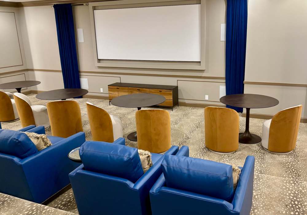 Movie theatre at Carroll at Cane Ridge Apartments in Antioch, Tennessee