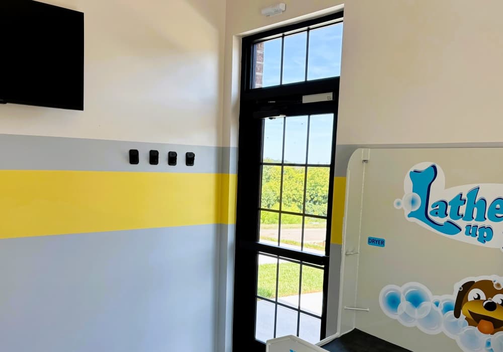 Pet cleaning station at Carroll at Cane Ridge Apartments in Antioch, Tennessee