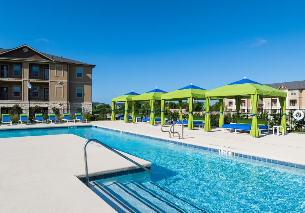 Sparkling Swimming Pool at Edenbrook Ridge in Pflugerville, Texas