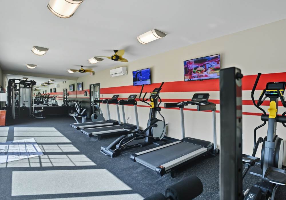 Fitness center at Ascot Point Village in Asheville, North Carolina