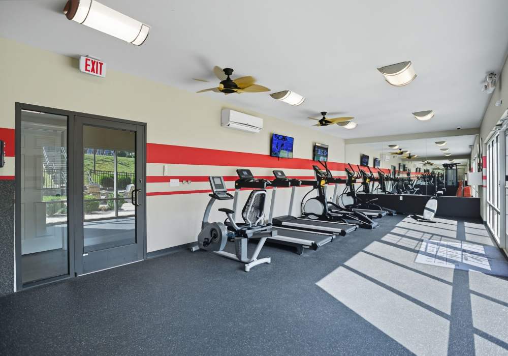 Fitness center at Ascot Point Village in Asheville, North Carolina