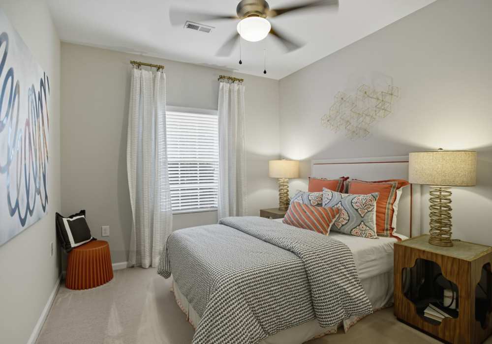 Spacious bedroom at Ascot Point Village in Asheville, North Carolina