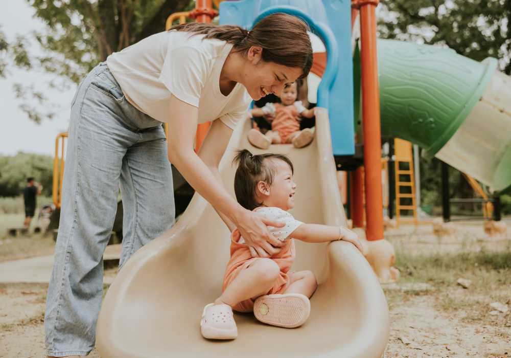 Mother and daughter at Serene at La Villita in Irving, Texas