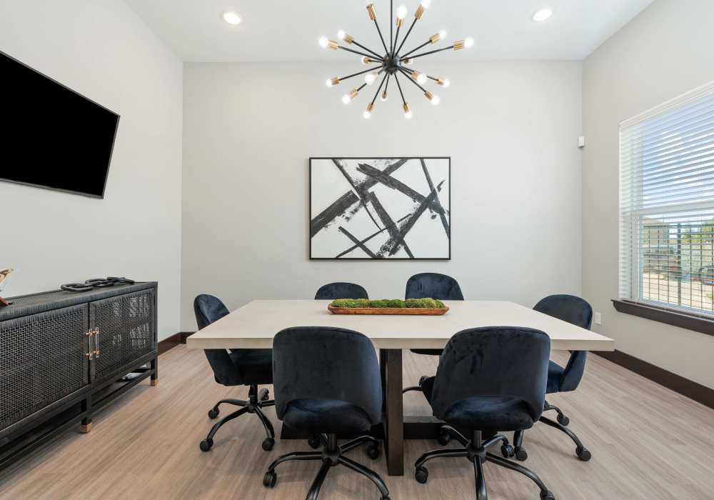 Business center at The Janson in Del Valle,Texas