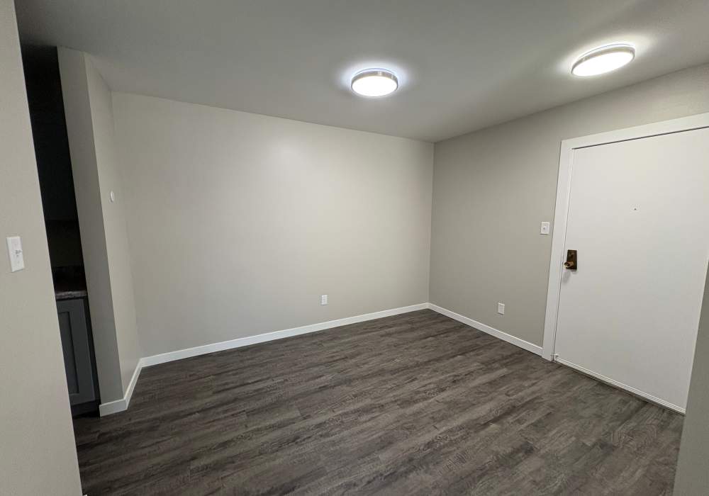 Dining area with dome light at Broadway Crossing Apartments in Merrillville, Indiana