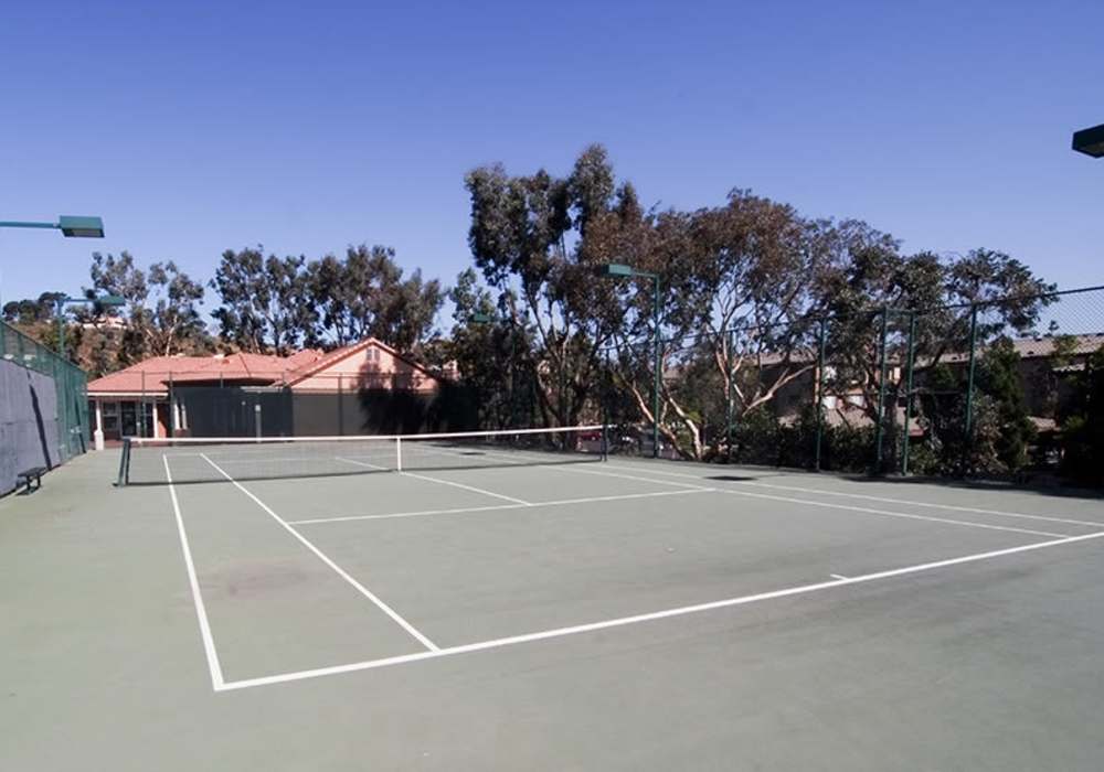 Tennis court at River Run Village in San Diego, California