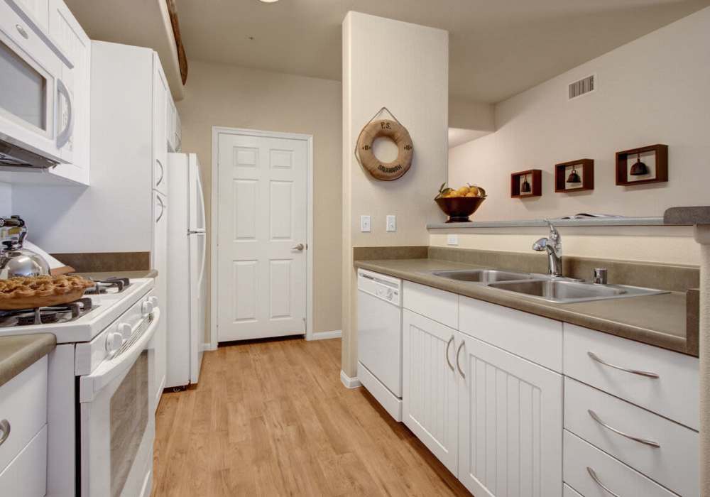 Kitchen at Rivers Edge in Lake Elsinore, California