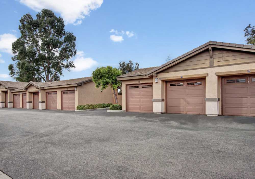 Garage parking at Rivers Edge in Lake Elsinore, California