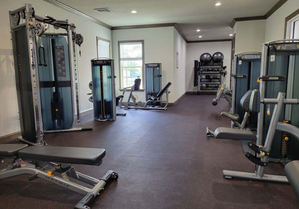 Community fitness center at Via Tuscany Apartments in Melbourne, Florida