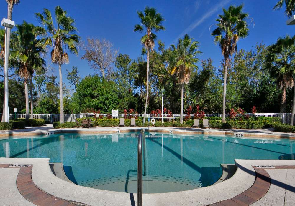 Community pool at Via Tuscany Apartments in Melbourne, Florida