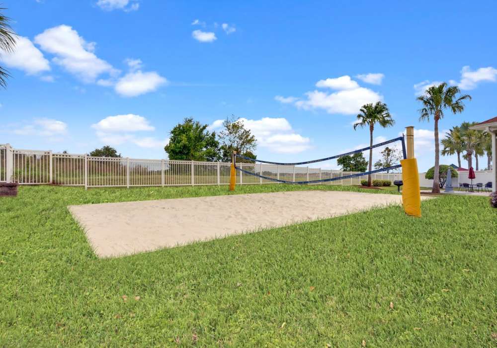 Volleyball court at Victoria Park Apartments in Davenport,Florida