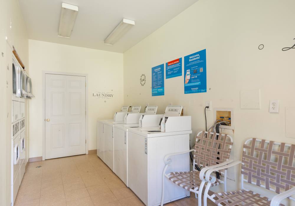 Community laundry facility at Deering Manor in Richmond,Virginia