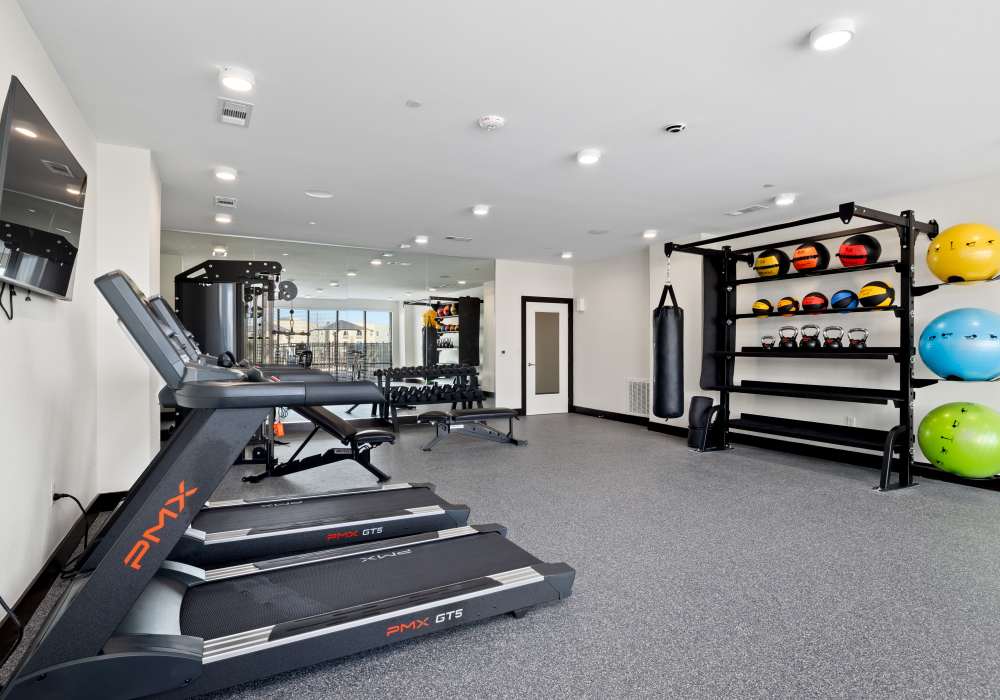 Community fitness center at Emerald Place in Lancaster, Ohio
