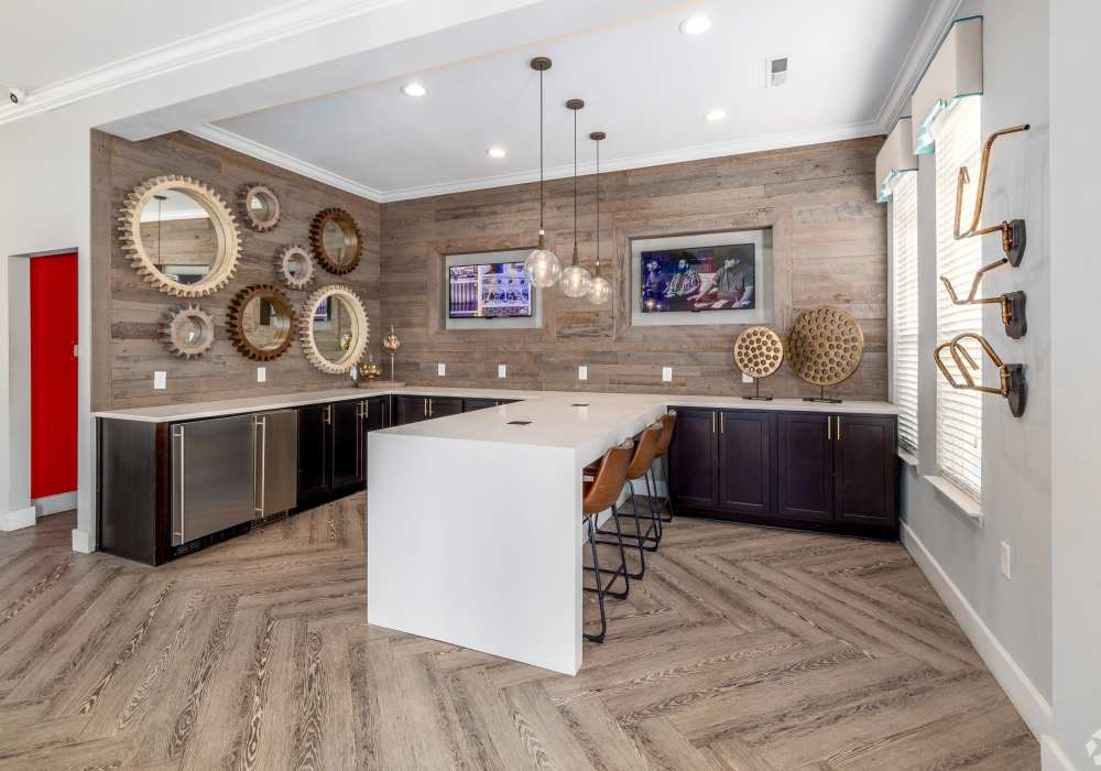 Plenty of seating at the luxury theater for community movie night at Bromley Village in Fort Mill, South Carolina