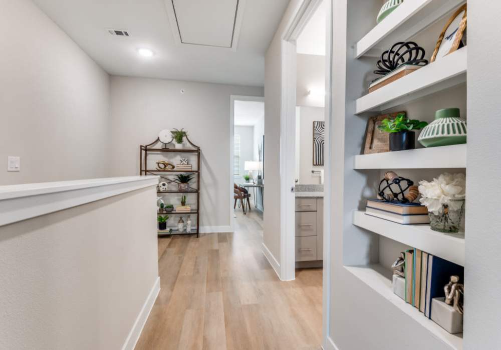 Closet space and hallway at Parkwood Oaks