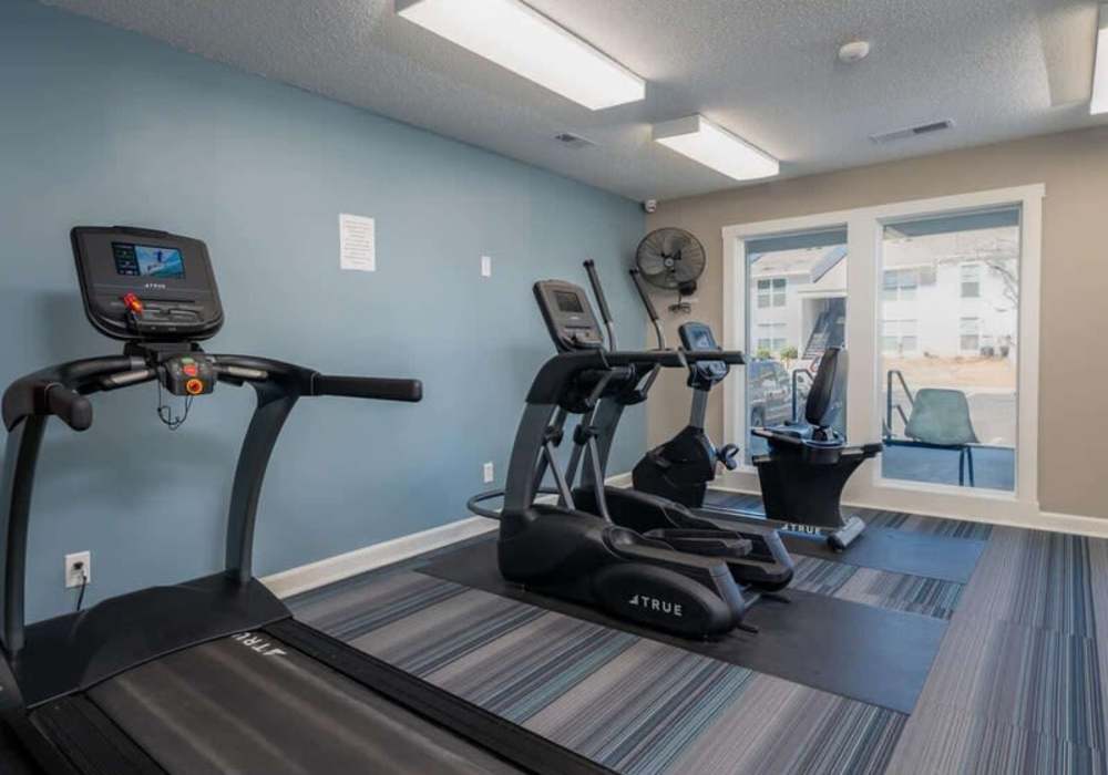 Fitness center at Canebreak Apartments in Summerville, South Carolina