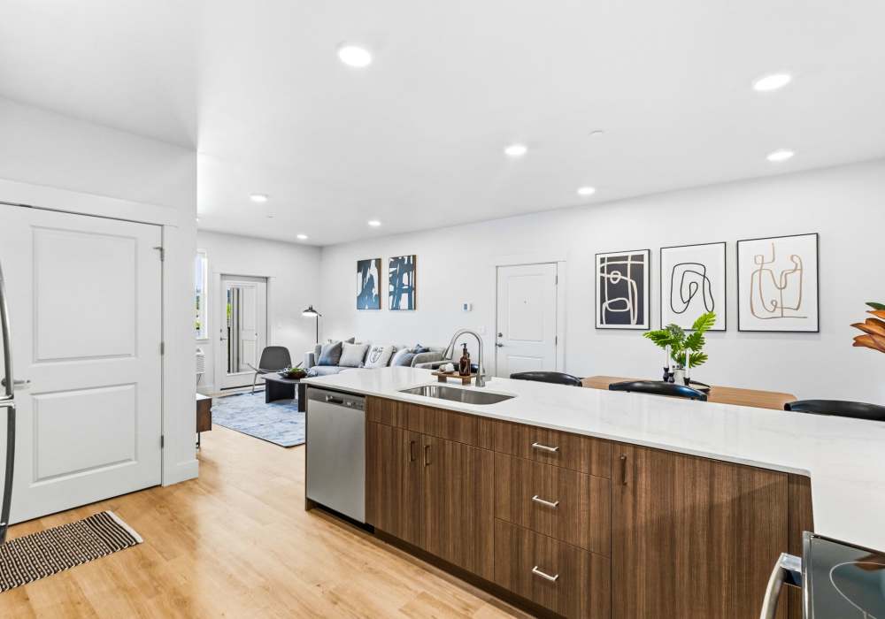 Kitchen with Ample Counter Space at The Heights at Happy Valley in Happy Valley, Oregon