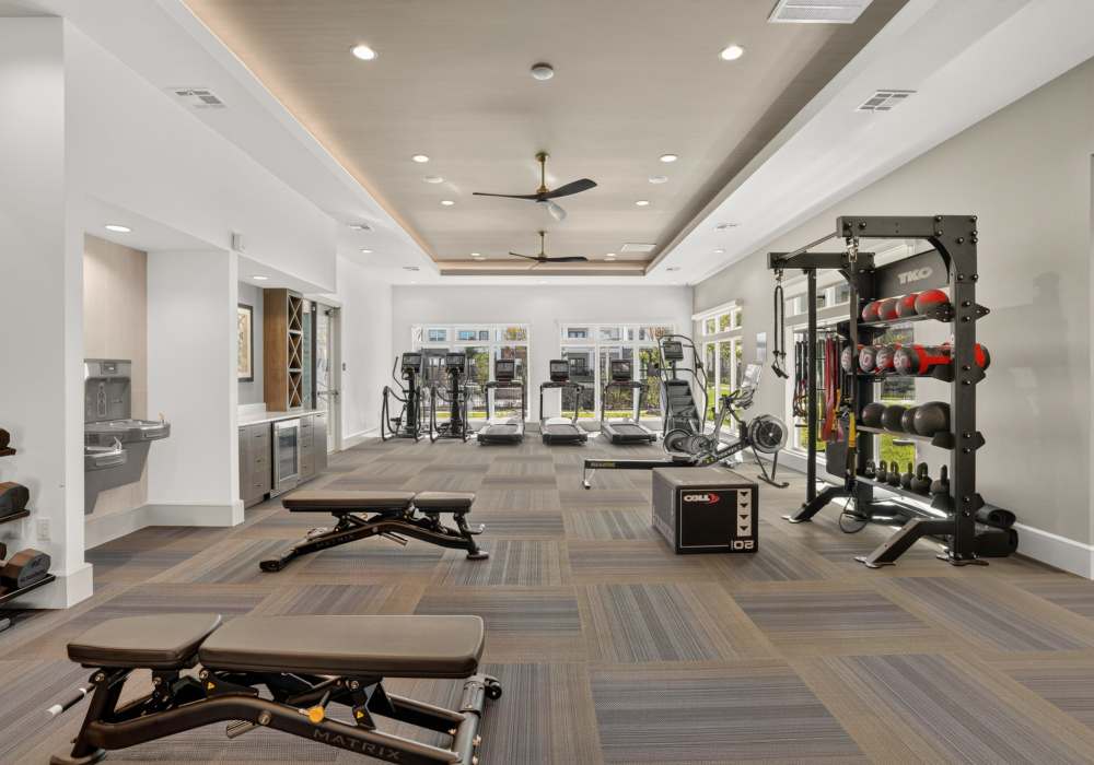 State of the art fitness and strength training equipment at Fidelis Willis in Willis, Texas.