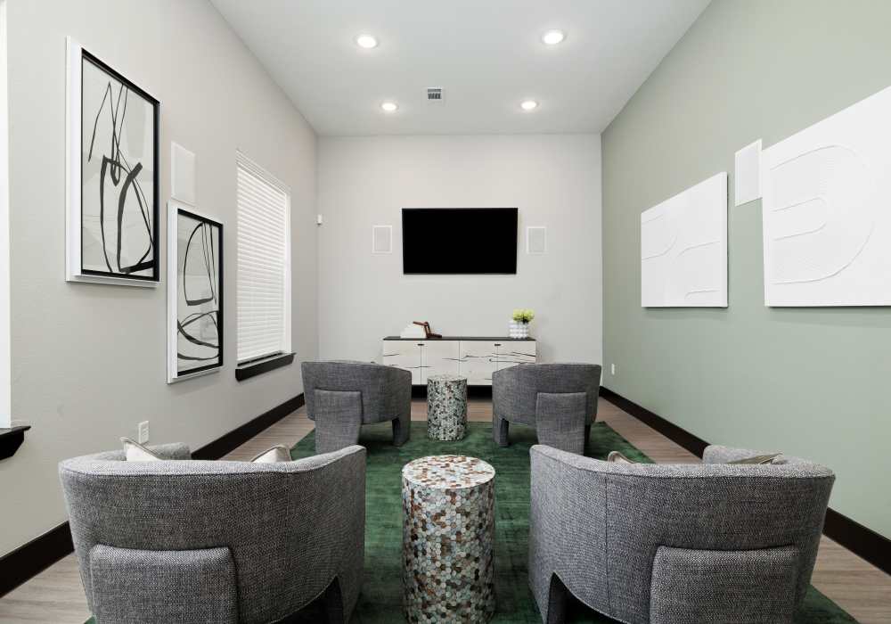 Entertainment Lounge room at Oak Creek in New Braunfels, Texas