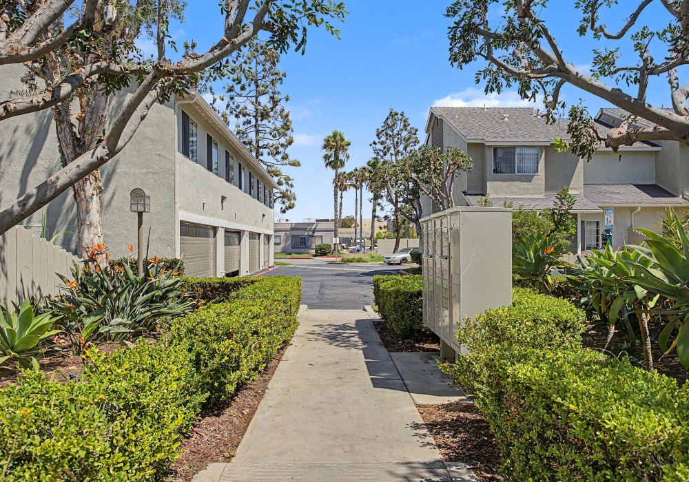 Mail Boxes at Greystone in Costa Mesa, California