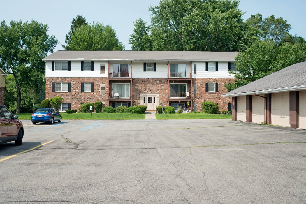 Exterior shot of Indian Brook Apartments in Glenville