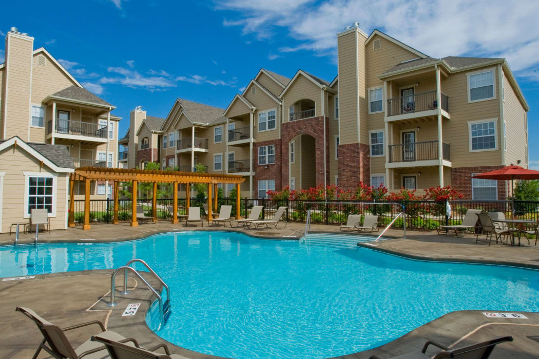 Beautiful pool at The Park on Westpointe in Yukon, Oklahoma