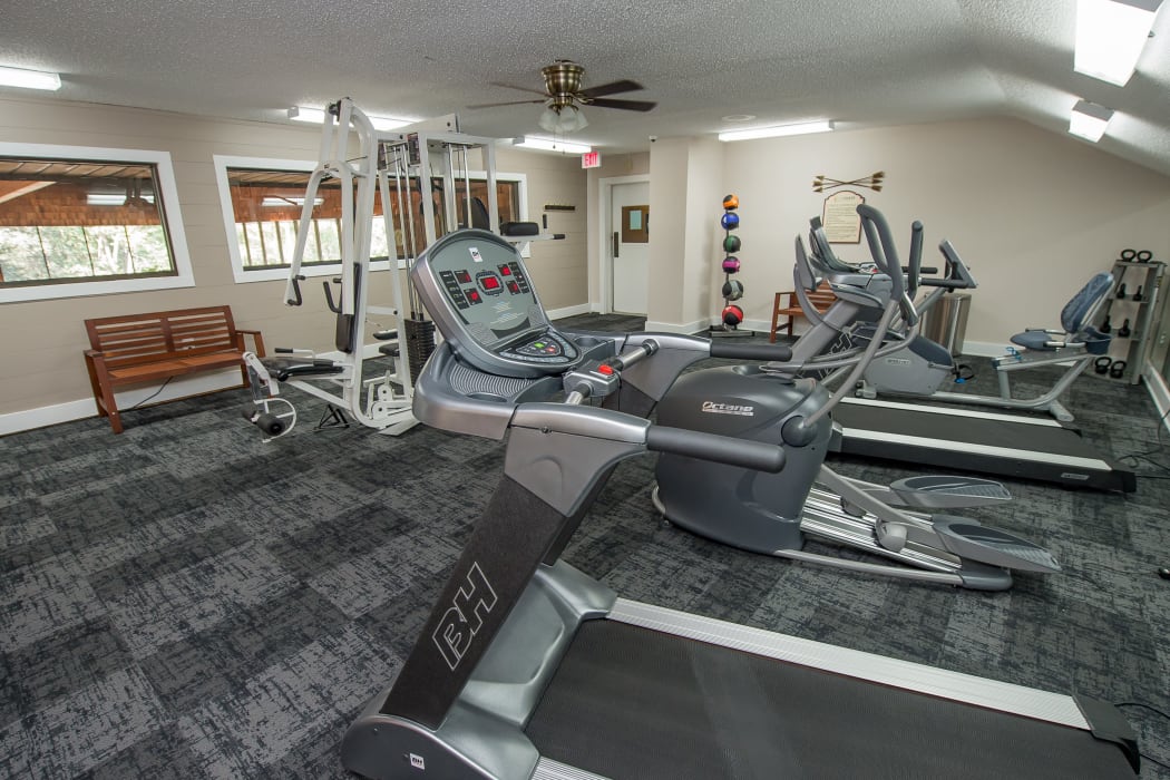 Upscale Fitness Center at Sunchase Ridgeland Apartments in Ridgeland, Mississippi
