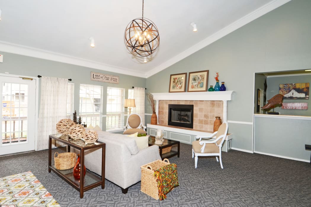 Bright clubhouse at Newport Apartments in Amarillo, Texas