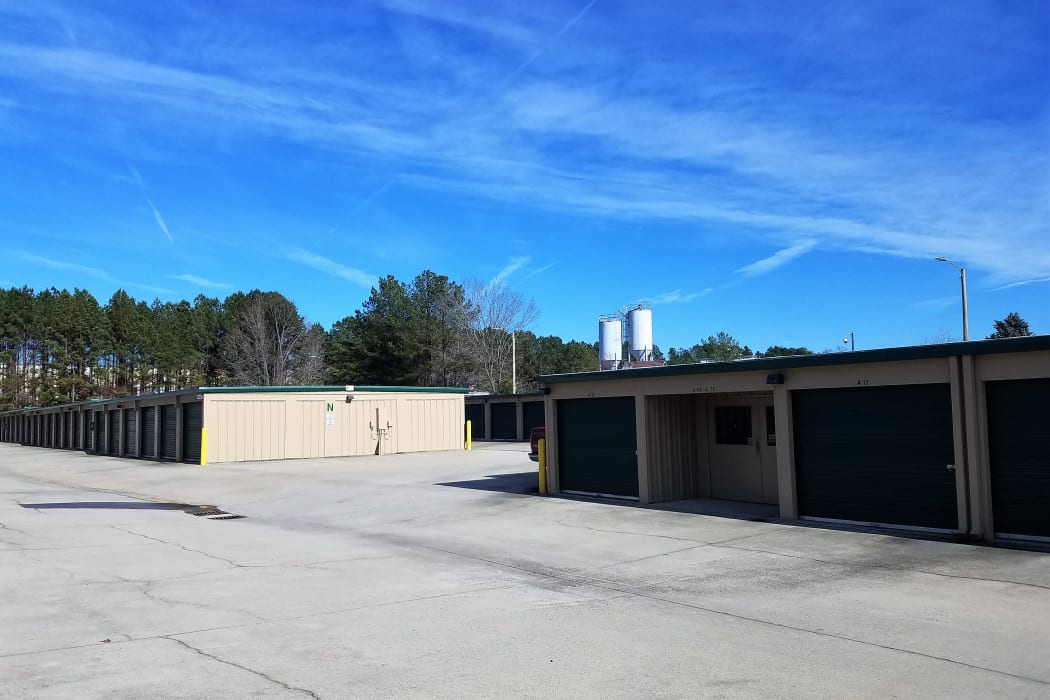 Exterior Storage Units at Cardinal Self Storage - West Raleigh in Raleigh, North Carolina