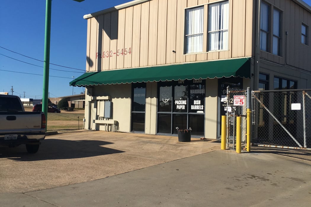 Exterior storage units at Lockaway Storage in Texarkana, Texas