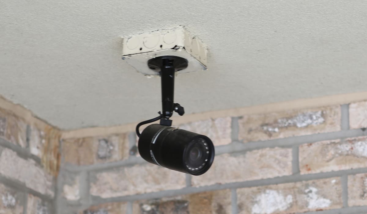 Security camera at StoreSmart Self-Storage in Buford, Georgia